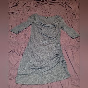 Bench Blue Drawstring Side, Cowl Top Dress - Size Small